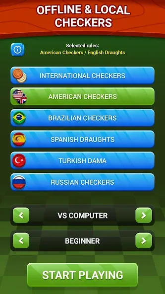 Взлом Checkers — Online & Offline  [МОД Unlocked] — последняя версия apk на Андроид screen 4