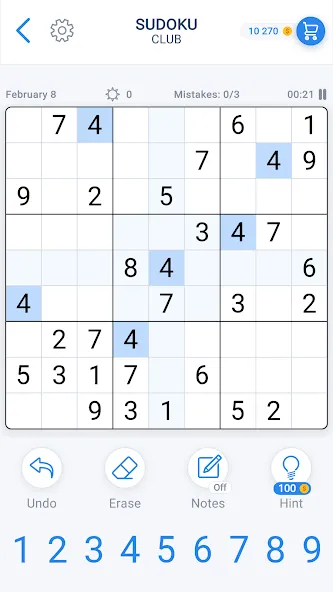 Взломанная Sudoku Game — Daily Puzzles  [МОД Бесконечные монеты] — стабильная версия apk на Андроид screen 1