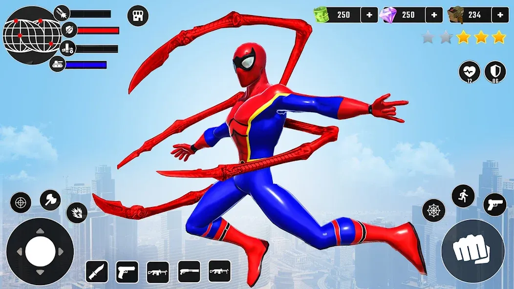 Скачать взлом Miami Superhero: Spider Games  [МОД Много денег] — полная версия apk на Андроид screen 1