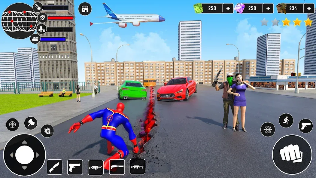 Скачать взлом Miami Superhero: Spider Games  [МОД Много денег] — полная версия apk на Андроид screen 4