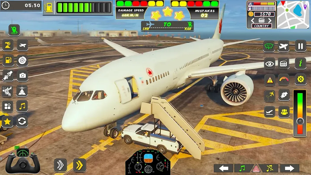 Взлом Real Flight Sim Airplane Games (Реал Флайт Сим Авиасимуляторы игры на самолеты)  [МОД Unlocked] — полная версия apk на Андроид screen 3