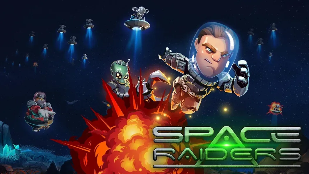 Скачать взломанную Space Raiders RPG  [МОД Mega Pack] — полная версия apk на Андроид screen 1