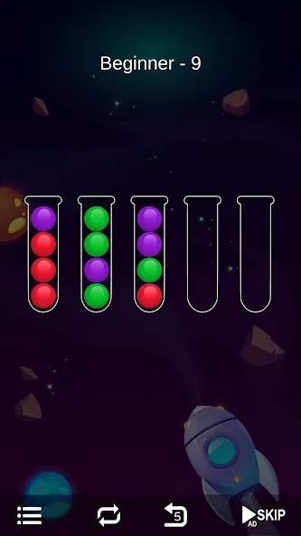 Скачать взломанную Ball Sort — Bubble Sort Puzzle (Болл Сорт)  [МОД Много монет] — стабильная версия apk на Андроид screen 3