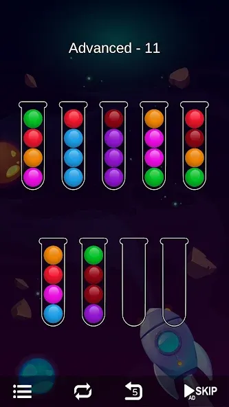 Скачать взломанную Ball Sort — Bubble Sort Puzzle (Болл Сорт)  [МОД Много монет] — стабильная версия apk на Андроид screen 5