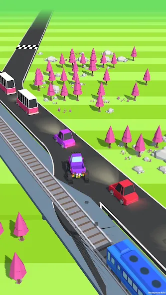 Скачать взлом Traffic Run!: Driving Game  [МОД Много монет] — последняя версия apk на Андроид screen 2