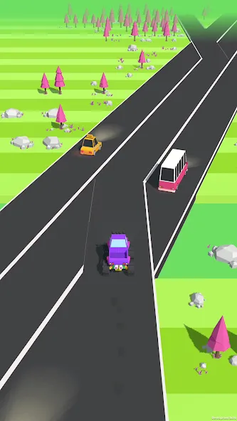 Скачать взлом Traffic Run!: Driving Game  [МОД Много монет] — последняя версия apk на Андроид screen 3