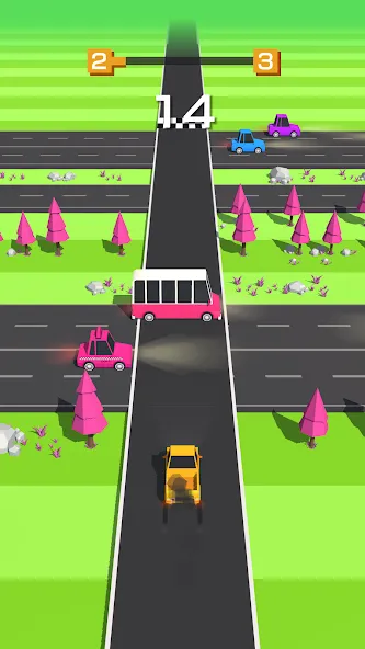 Скачать взлом Traffic Run!: Driving Game  [МОД Много монет] — последняя версия apk на Андроид screen 4