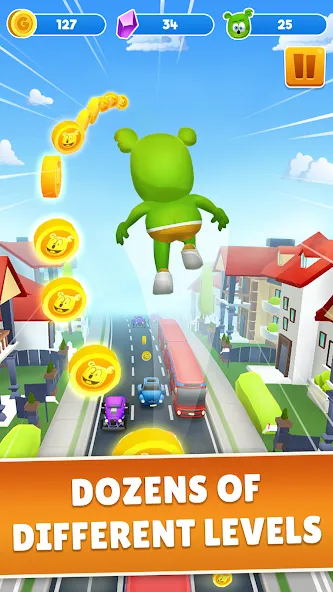 Взлом Gummy Bear Run: Running Games (Гамми Бер Ран)  [МОД Много монет] — последняя версия apk на Андроид screen 1