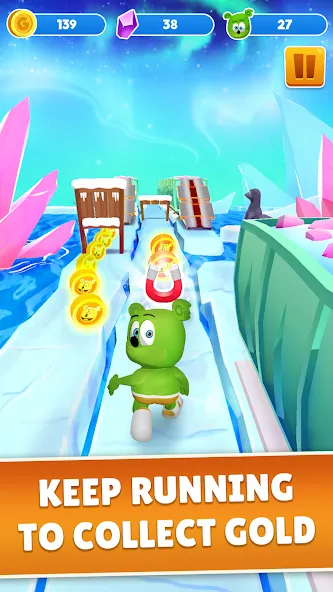 Взлом Gummy Bear Run: Running Games (Гамми Бер Ран)  [МОД Много монет] — последняя версия apk на Андроид screen 2