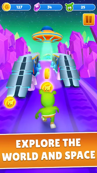 Взлом Gummy Bear Run: Running Games (Гамми Бер Ран)  [МОД Много монет] — последняя версия apk на Андроид screen 3