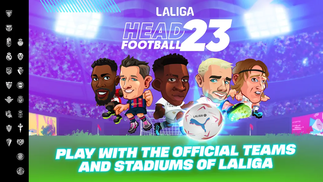 Скачать взломанную LALIGA Head Football 23 SOCCER (Хед Футбол)  [МОД Mega Pack] — полная версия apk на Андроид screen 1