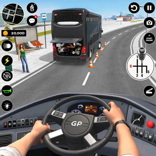 Взлом Bus Simulator : 3D Bus Games (Бас Драйвинг Симулятор ПВП Игра)  [МОД Бесконечные монеты] — полная версия apk на Андроид screen 1