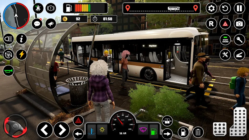 Взлом Bus Simulator : 3D Bus Games (Бас Драйвинг Симулятор ПВП Игра)  [МОД Бесконечные монеты] — полная версия apk на Андроид screen 3