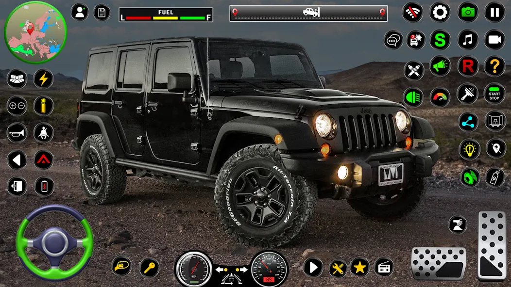 Скачать взлом Jeep Driving Simulator offRoad (Джип Драйвинг Симулятор вне дороги)  [МОД Все открыто] — последняя версия apk на Андроид screen 5