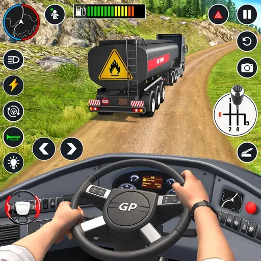 Скачать взломанную Oil Truck Games: Driving Games  [МОД Mega Pack] — последняя версия apk на Андроид screen 1