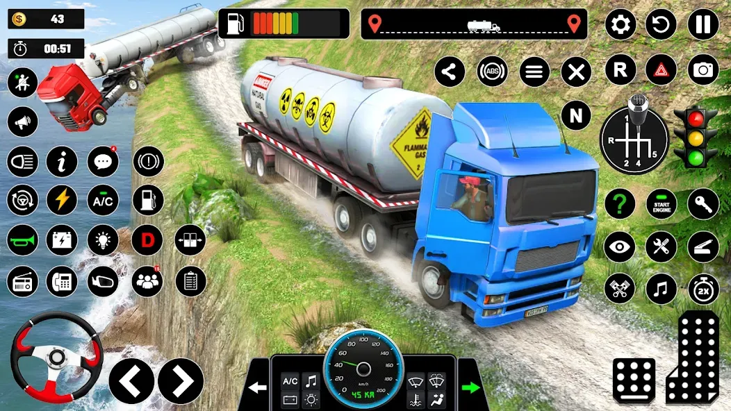 Скачать взломанную Oil Truck Games: Driving Games  [МОД Mega Pack] — последняя версия apk на Андроид screen 5