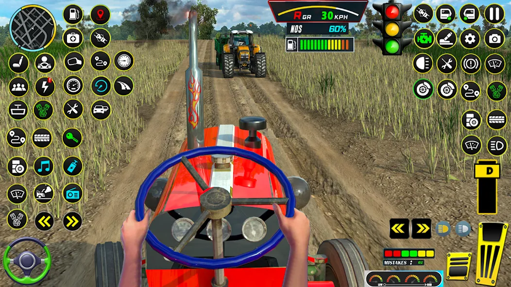 Взломанная Farming Tractor Game Simulator (Фарминг Трактор Игра Симулятор)  [МОД Бесконечные монеты] — последняя версия apk на Андроид screen 1