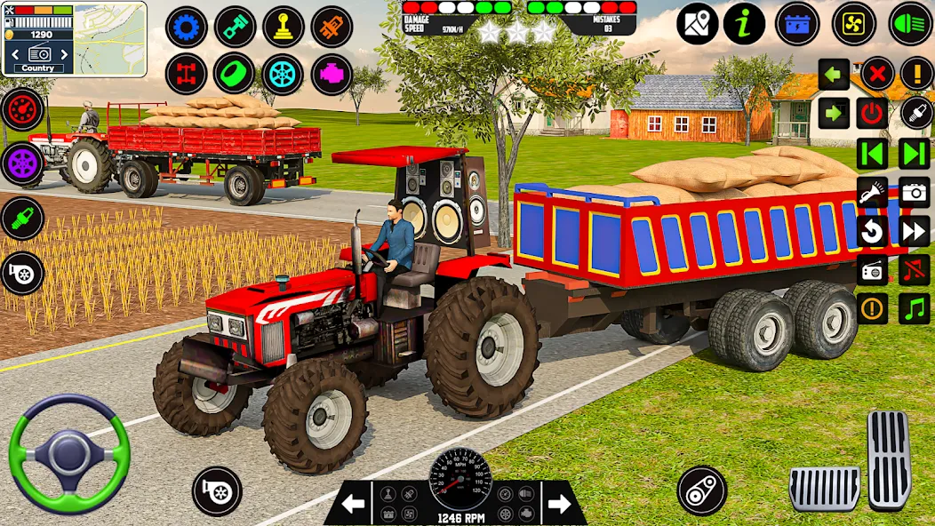 Взломанная Farming Tractor Game Simulator (Фарминг Трактор Игра Симулятор)  [МОД Бесконечные монеты] — последняя версия apk на Андроид screen 5