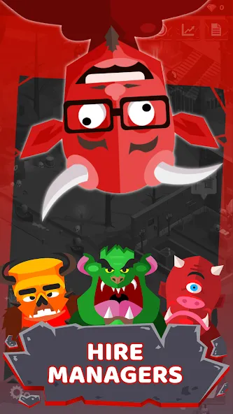 Взлом Hell: Idle Evil Tycoon Sim (Хелл)  [МОД Много монет] — последняя версия apk на Андроид screen 1