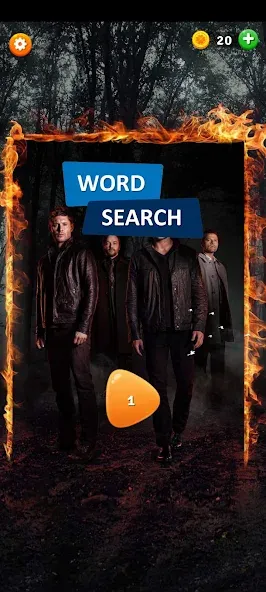 Скачать взлом Supernatural Word Search (упернатуральный поиск слов)  [МОД Много монет] — последняя версия apk на Андроид screen 1