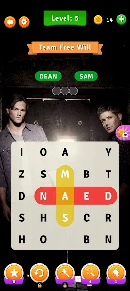 Скачать взлом Supernatural Word Search (упернатуральный поиск слов)  [МОД Много монет] — последняя версия apk на Андроид screen 3