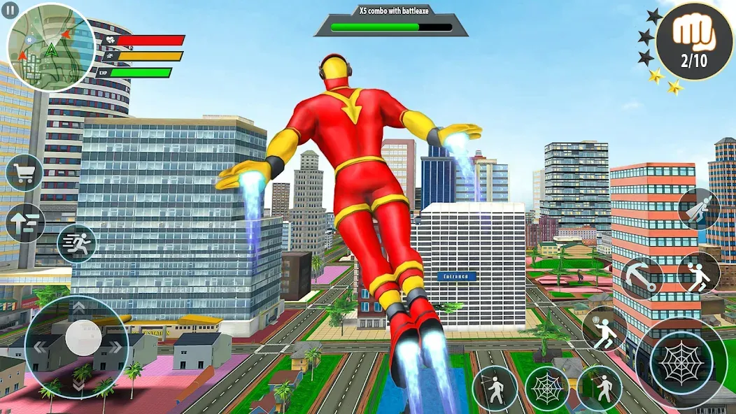 Скачать взлом Rope Hero Spider Fighting Game  [МОД Много денег] — полная версия apk на Андроид screen 1