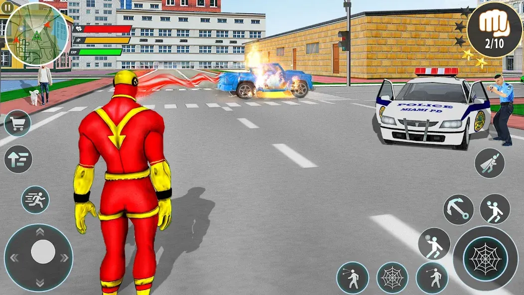 Скачать взлом Rope Hero Spider Fighting Game  [МОД Много денег] — полная версия apk на Андроид screen 2