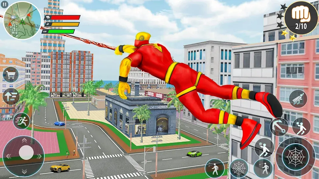 Скачать взлом Rope Hero Spider Fighting Game  [МОД Много денег] — полная версия apk на Андроид screen 3
