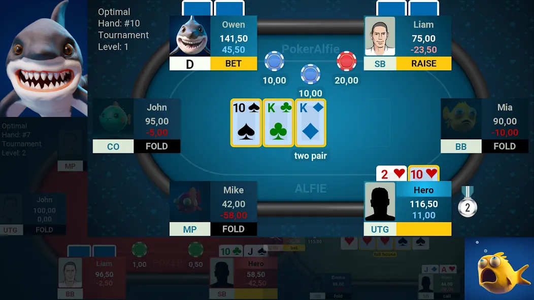 Взлом Offline Poker AI — PokerAlfie (Оффлайн Покер ИИ)  [МОД Много монет] — стабильная версия apk на Андроид screen 1