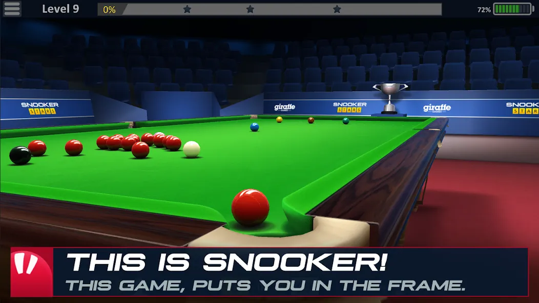 Взломанная Snooker Stars — 3D Online Spor (Снукер Старс)  [МОД Mega Pack] — последняя версия apk на Андроид screen 1