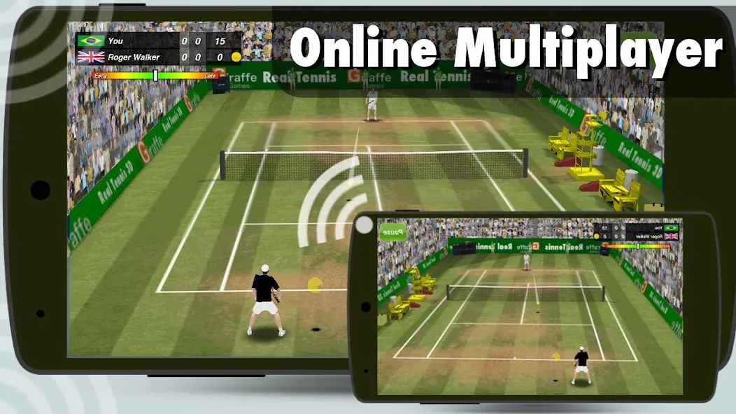 Взломанная Tennis Champion 3D — Online Sp  [МОД Menu] — стабильная версия apk на Андроид screen 2