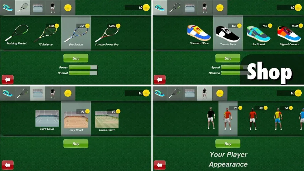 Взломанная Tennis Champion 3D — Online Sp  [МОД Menu] — стабильная версия apk на Андроид screen 5