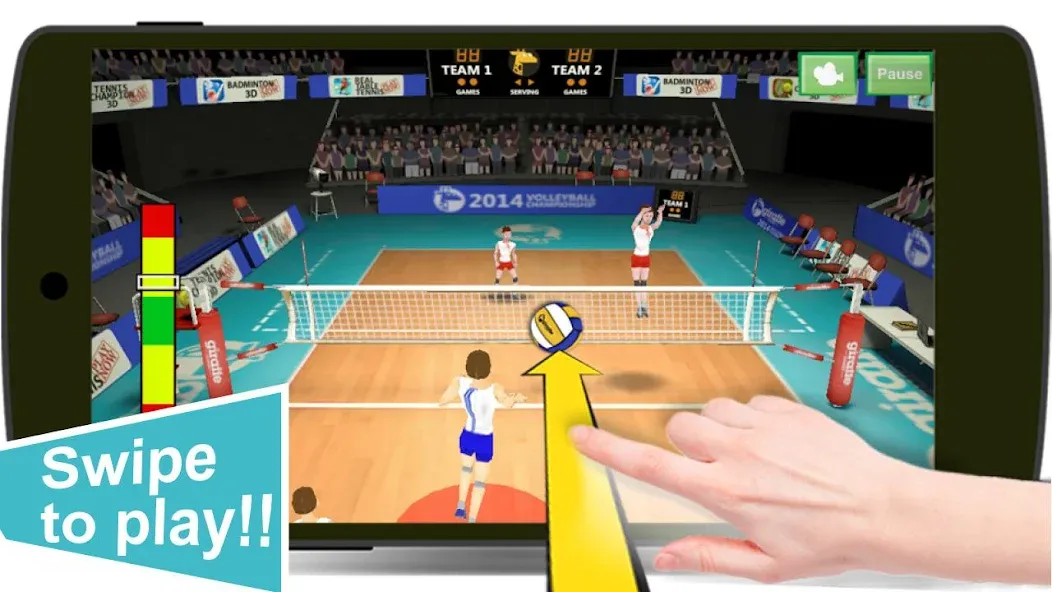 Скачать взлом Volleyball Champions 3D — Onli  [МОД Unlimited Money] — стабильная версия apk на Андроид screen 2