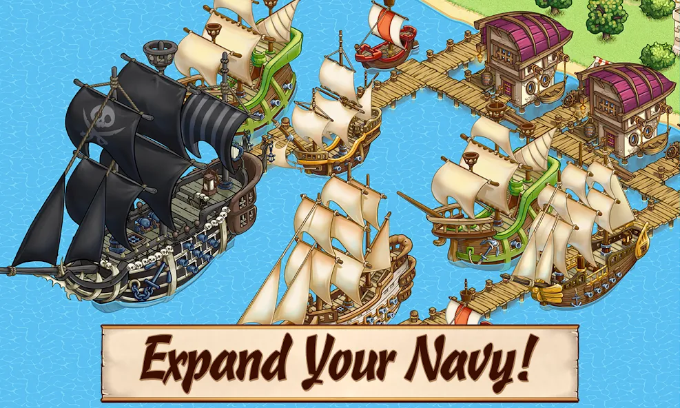 Взлом Pirates of Everseas (Пираты Эверсис)  [МОД Unlimited Money] — последняя версия apk на Андроид screen 1