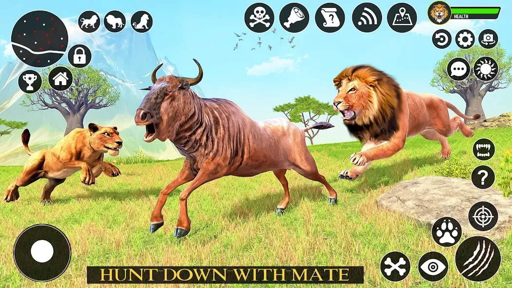 Скачать взлом Ultimate Lion Simulator Game (Лайон Симулятор)  [МОД Бесконечные деньги] — последняя версия apk на Андроид screen 1