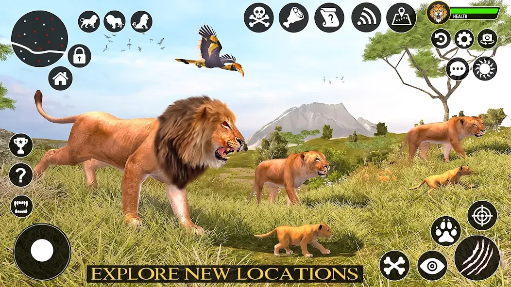 Скачать взлом Ultimate Lion Simulator Game (Лайон Симулятор)  [МОД Бесконечные деньги] — последняя версия apk на Андроид screen 2