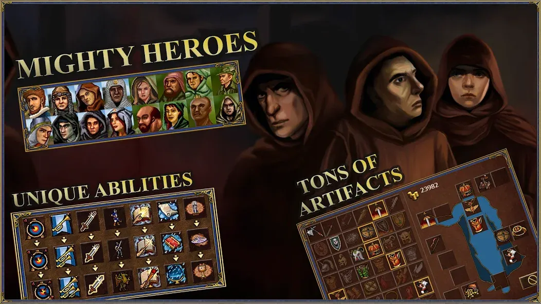 Скачать взлом Heroes 3 of Might: Magic TD  [МОД Много денег] — последняя версия apk на Андроид screen 4