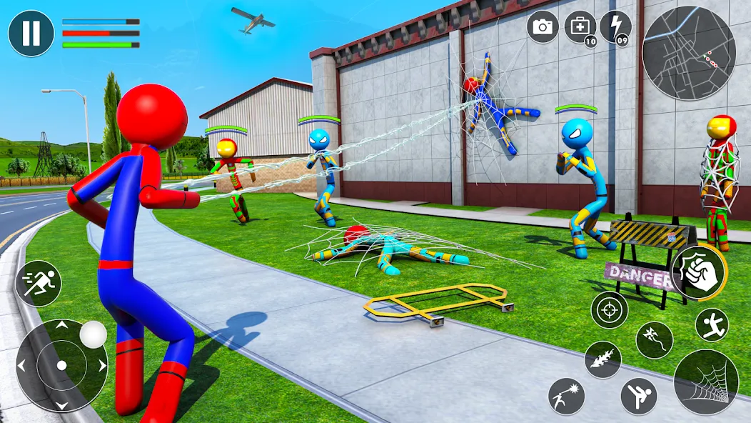 Скачать взломанную Spider Game-Stickman Rope Hero  [МОД Бесконечные деньги] — полная версия apk на Андроид screen 3