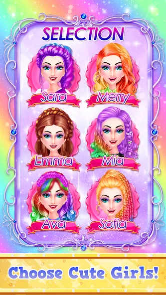 Взломанная Fashion Braid Hairstyles Salon  [МОД Unlimited Money] — стабильная версия apk на Андроид screen 2