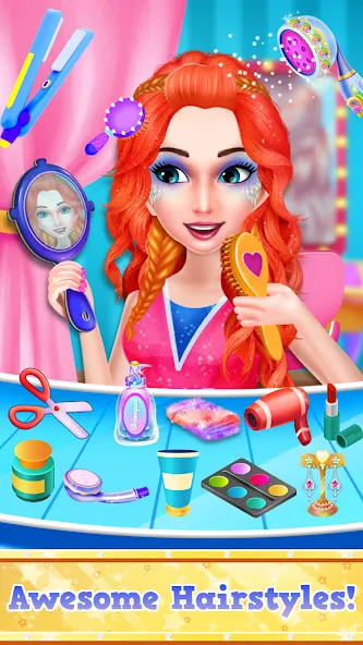 Взломанная Fashion Braid Hairstyles Salon  [МОД Unlimited Money] — стабильная версия apk на Андроид screen 4