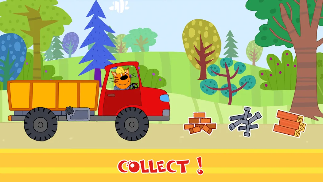 Взлом Kid-E-Cats Cars, Build a house  [МОД Много денег] — стабильная версия apk на Андроид screen 4