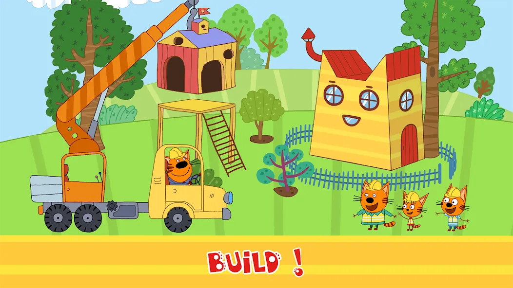 Взлом Kid-E-Cats Cars, Build a house  [МОД Много денег] — стабильная версия apk на Андроид screen 5