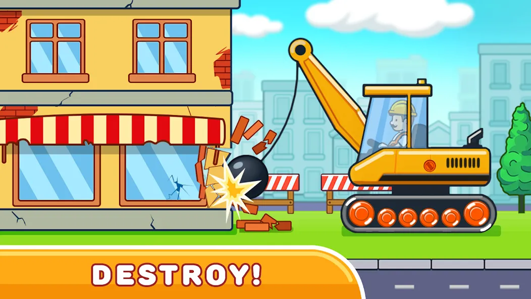 Скачать взломанную Car & Games for kids building  [МОД Много монет] — последняя версия apk на Андроид screen 3