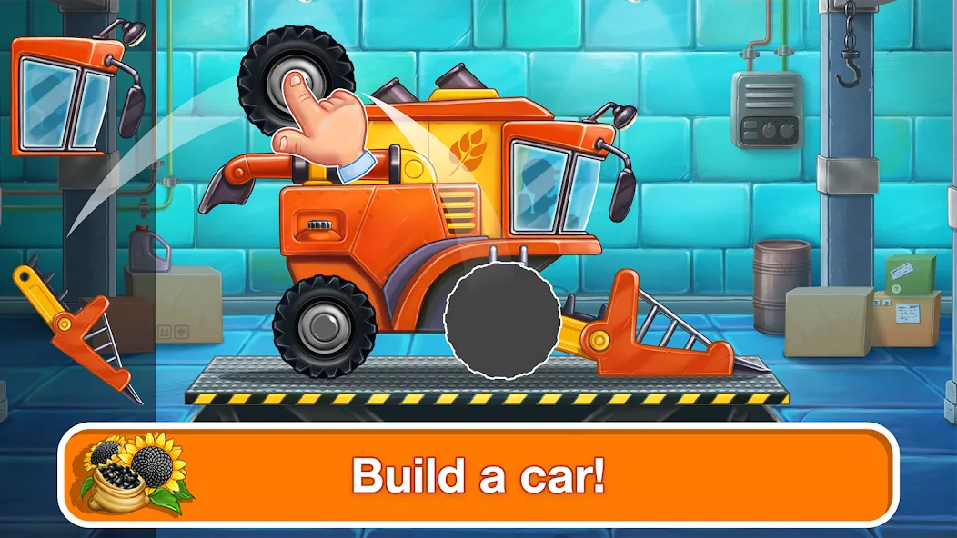 Скачать взломанную Tractor, car: kids farm games  [МОД Unlocked] — полная версия apk на Андроид screen 1