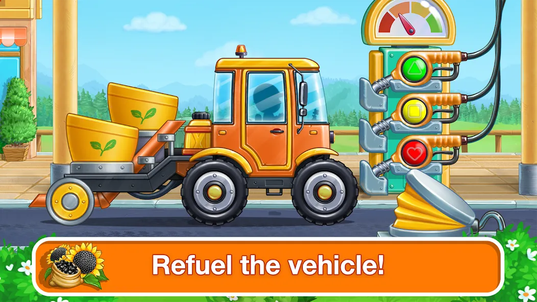 Скачать взломанную Tractor, car: kids farm games  [МОД Unlocked] — полная версия apk на Андроид screen 5