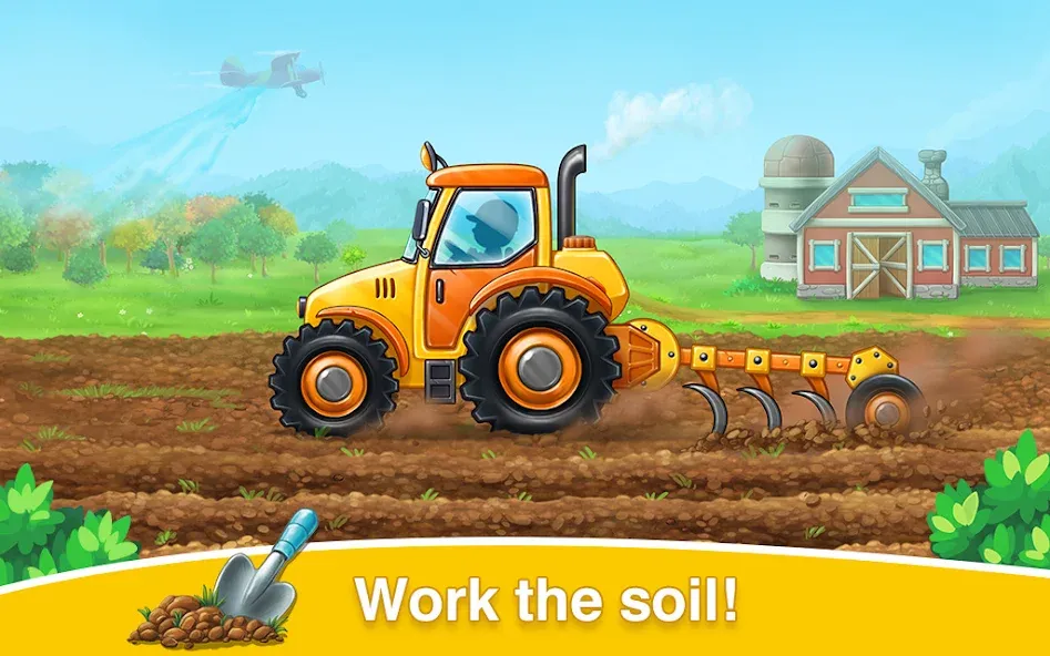 Скачать взломанную Farm land & Harvest Kids Games  [МОД Unlocked] — стабильная версия apk на Андроид screen 2