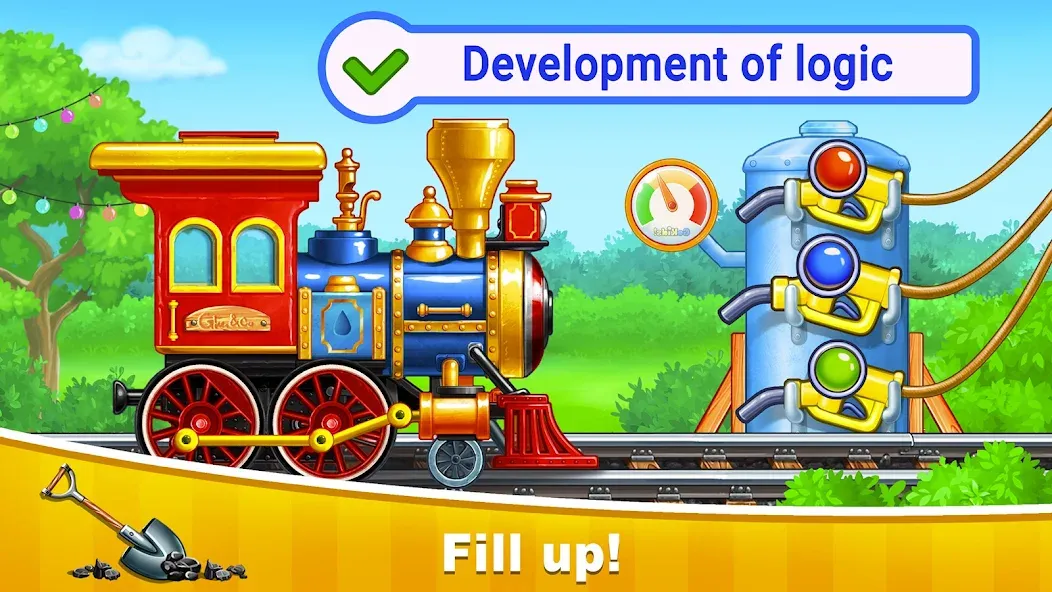 Взломанная Train Games for Kids: station  [МОД Unlimited Money] — стабильная версия apk на Андроид screen 2