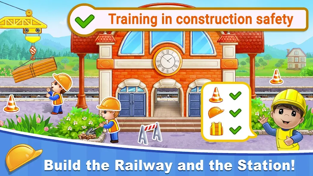 Взломанная Train Games for Kids: station  [МОД Unlimited Money] — стабильная версия apk на Андроид screen 3