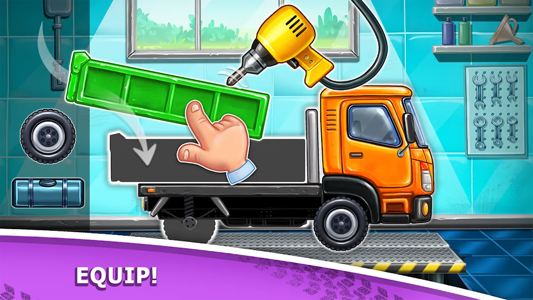 Скачать взломанную Truck games — build a house  [МОД Много денег] — полная версия apk на Андроид screen 1