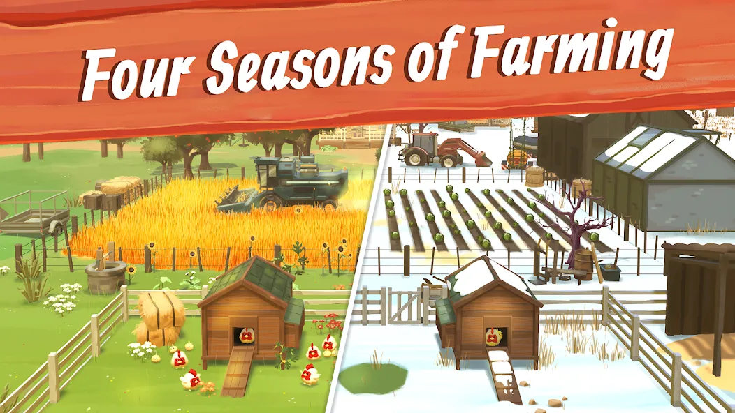 Взлом Big Farm: Mobile Harvest (Биг Фарм)  [МОД Много монет] — полная версия apk на Андроид screen 2